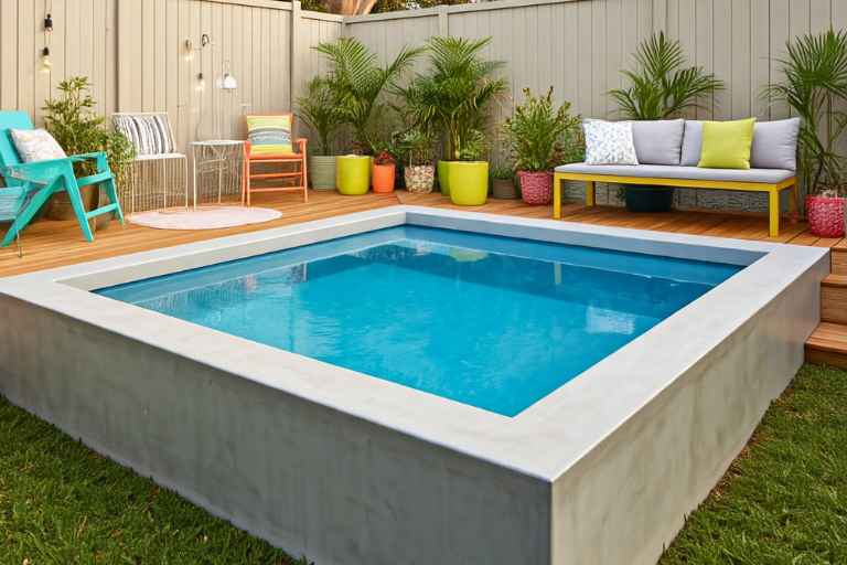 above ground plunge pool