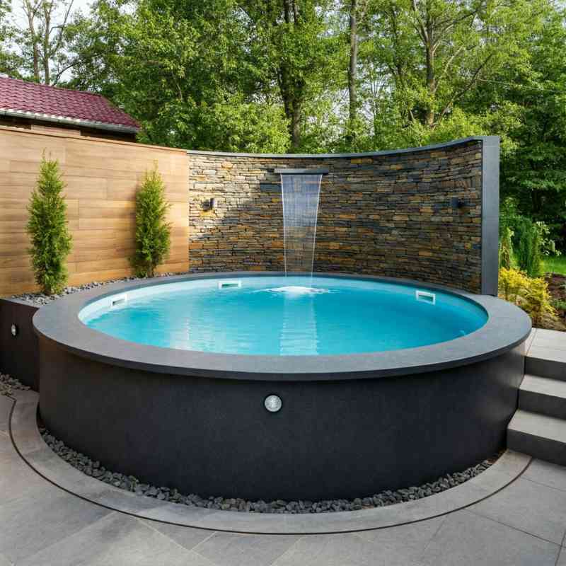 above ground plunge pool