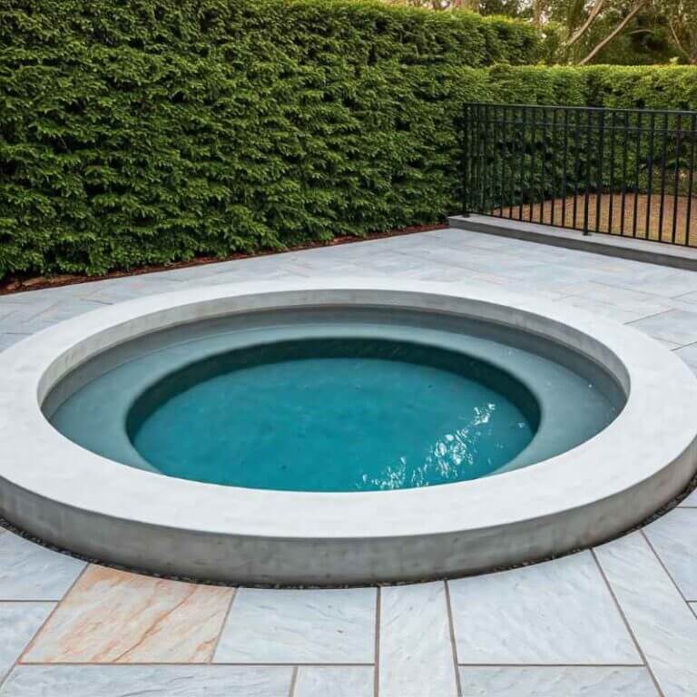 Concrete plunge pool