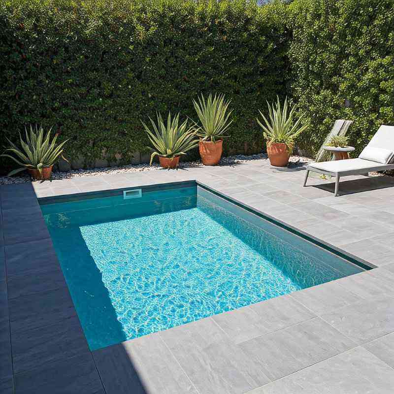 inground concrete plunge pool