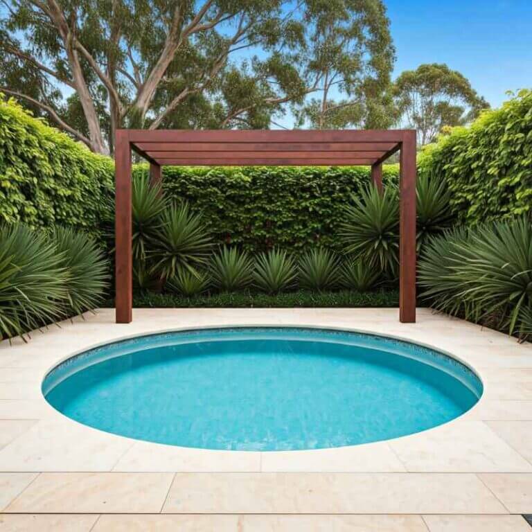 Round plunge pool Melbourne