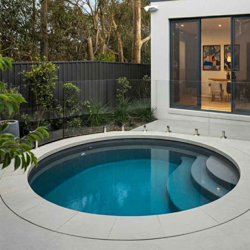 round plunge pool