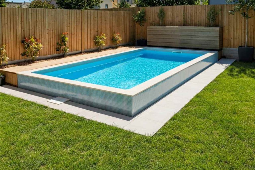 semi-inground plunge pool