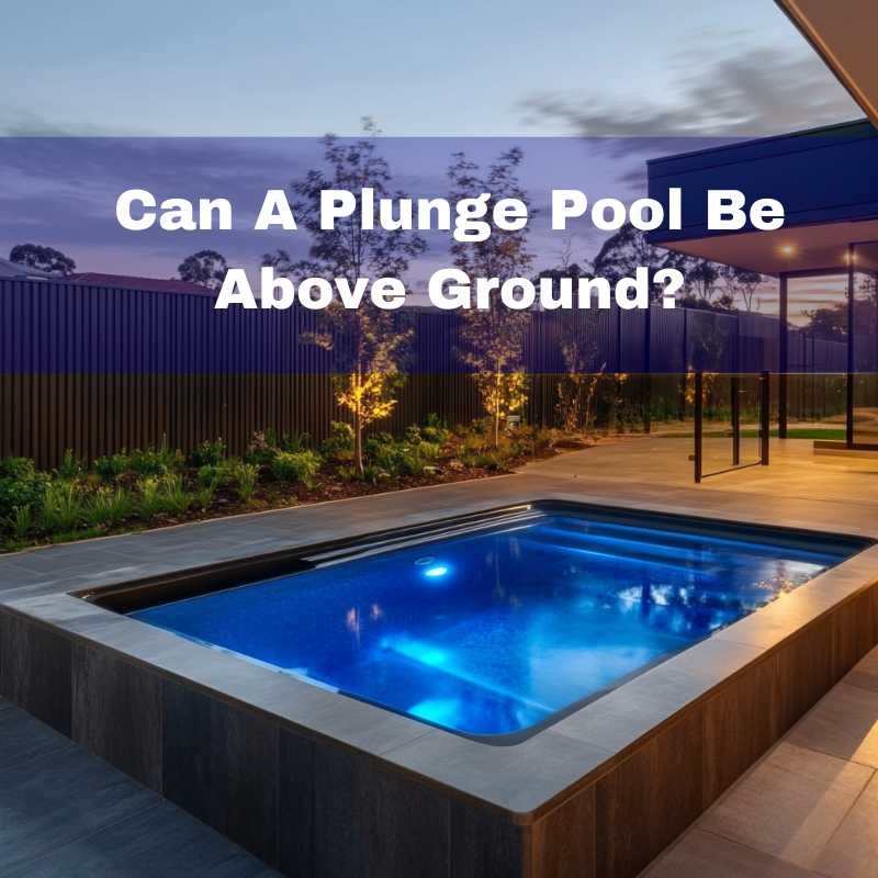 can a plunge pool be above ground