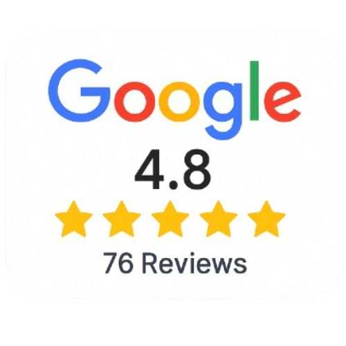 Google Rating 4.8 Stars