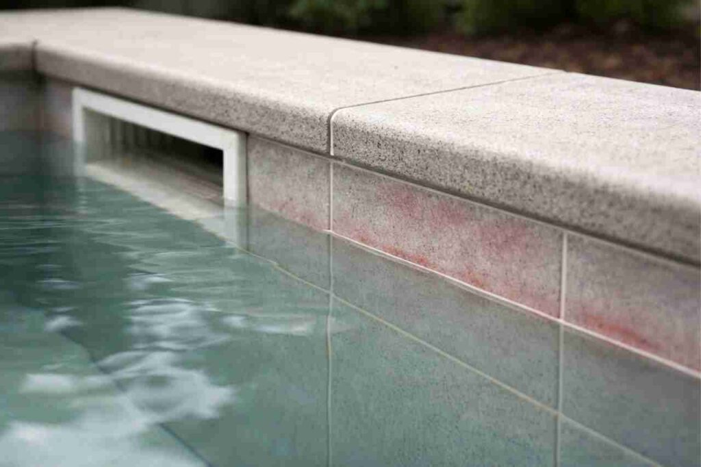 pink slime in a plunge pool